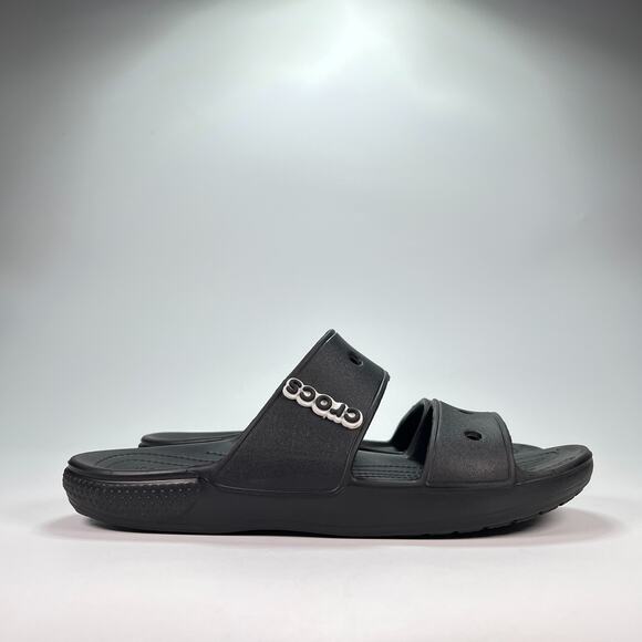 Crocs Classic Black All Terrain Slide Sandals Lightweight Men's Size 9 - Picture 1 of 9